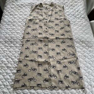 Equipment Femme Ryder Silk Dress Moto Motif Size Small